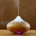 Qedertek 300ml Aroma Essential Oil Diffuser with Microwave Induction Ultrasonic Humidifier,Air Purifier,7 Colors Changing-(Wooden Color)   
